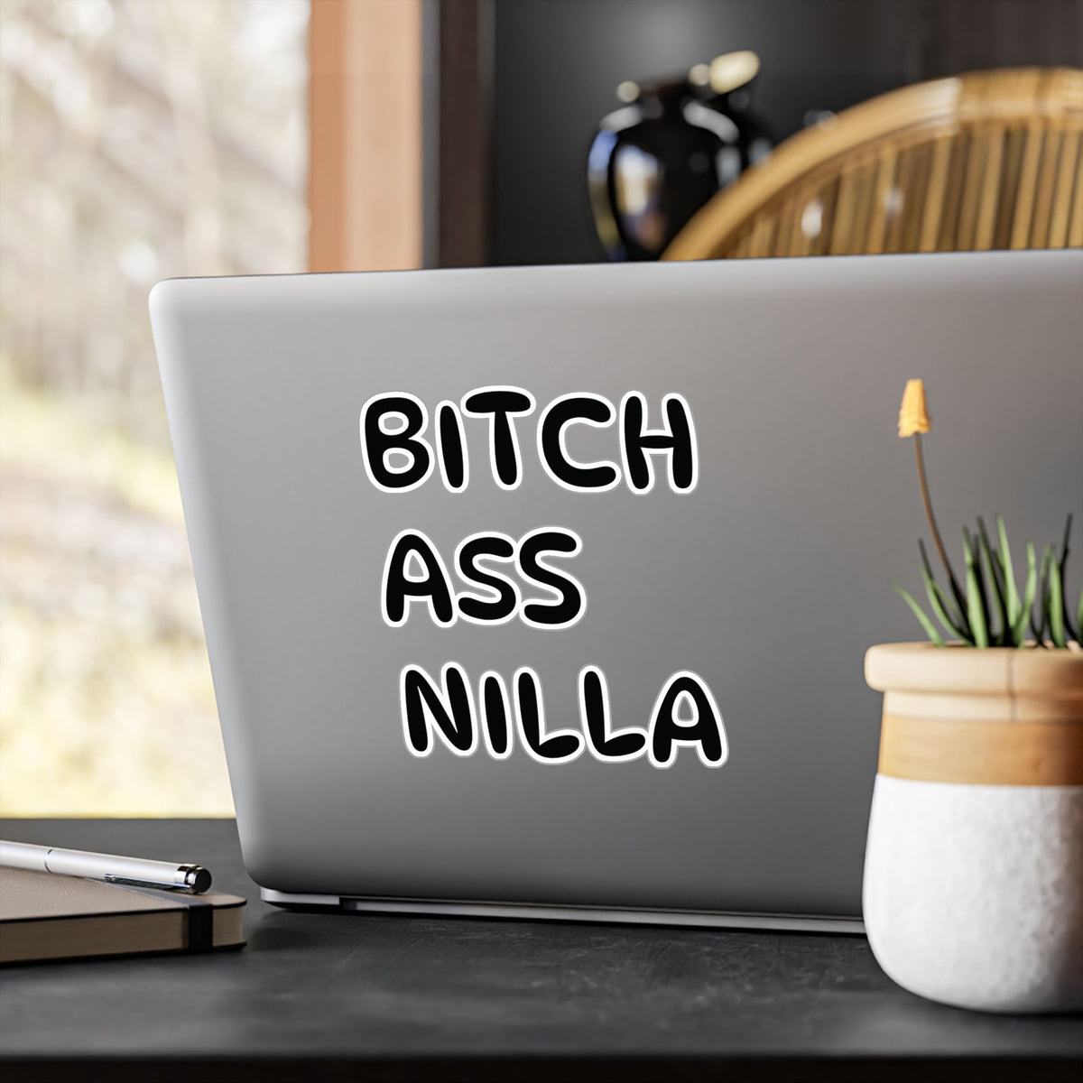 Bitch Ass Nilla Funny Kiss-Cut Vinyl Decal