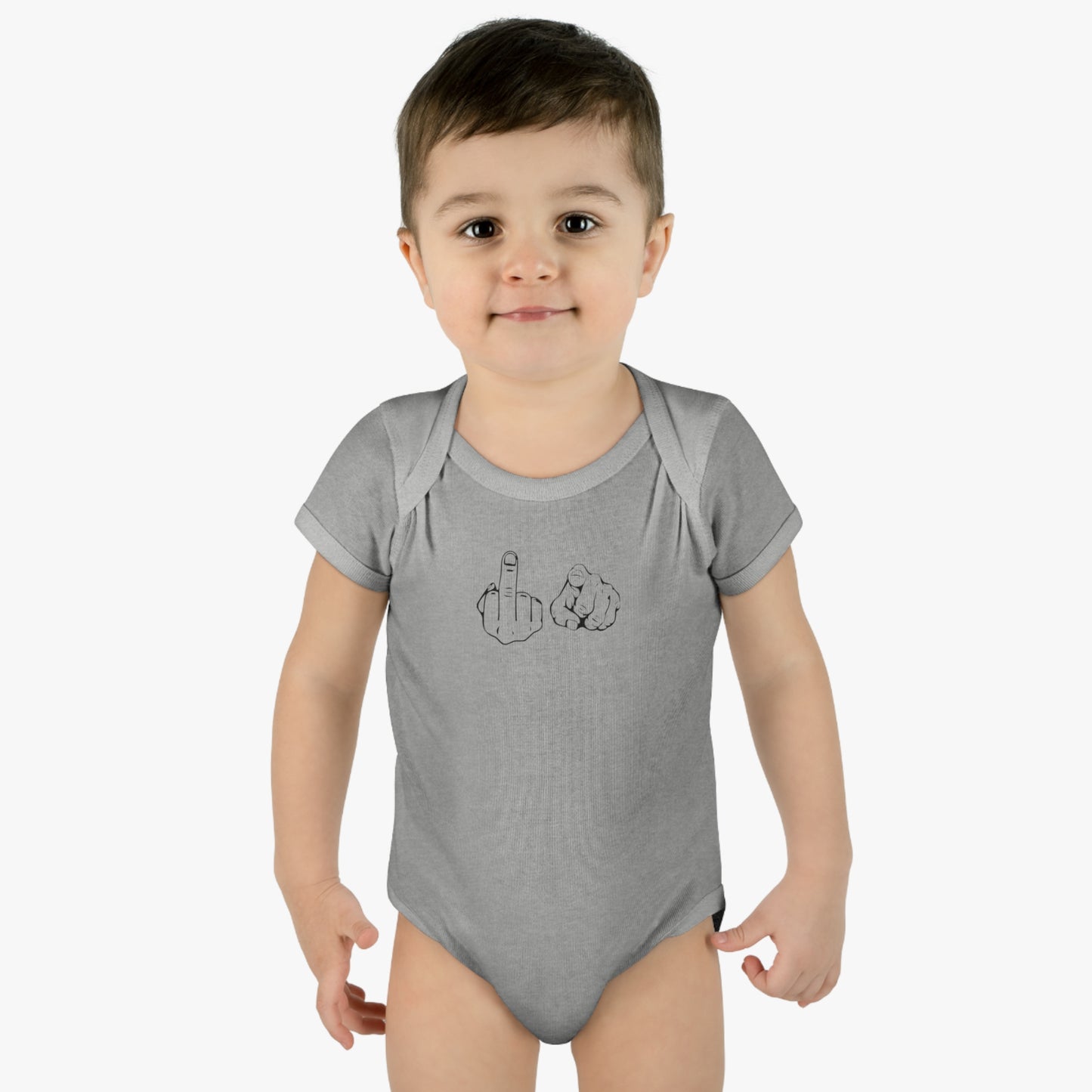 F U Infant Baby Rib Bodysuit