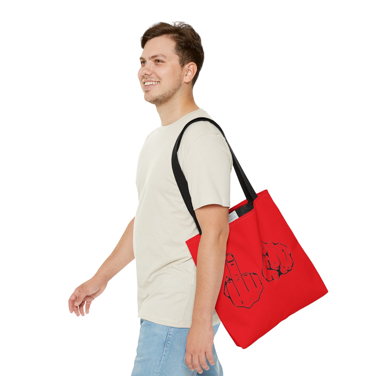 F U Red Tote Bag (AOP)