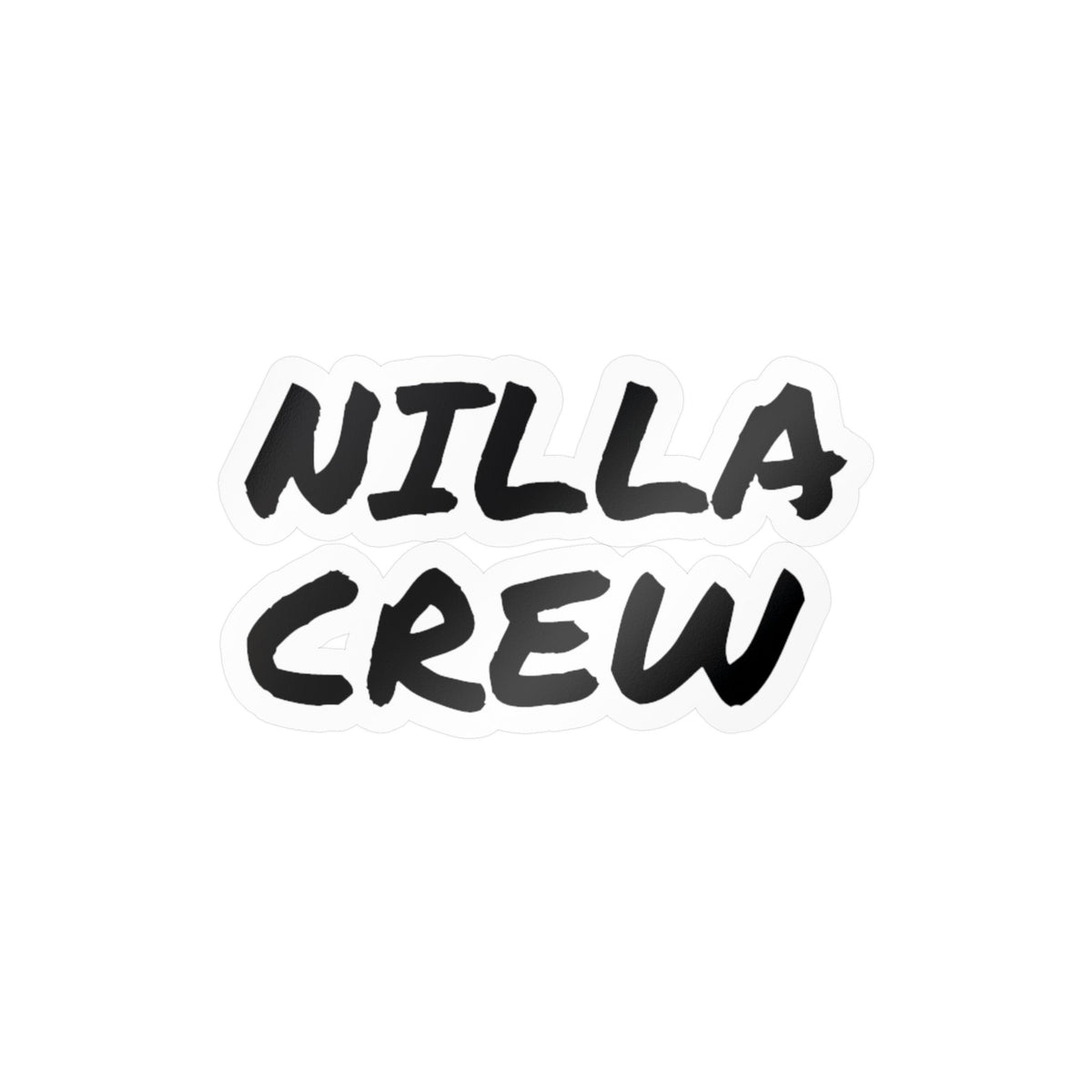 NILLA CREW Vinyl Sticker — Kiss-Cut Decal for Laptops, Water Bottles & Gear