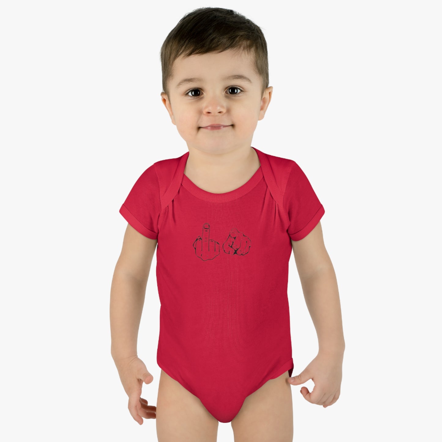 F U Infant Baby Rib Bodysuit