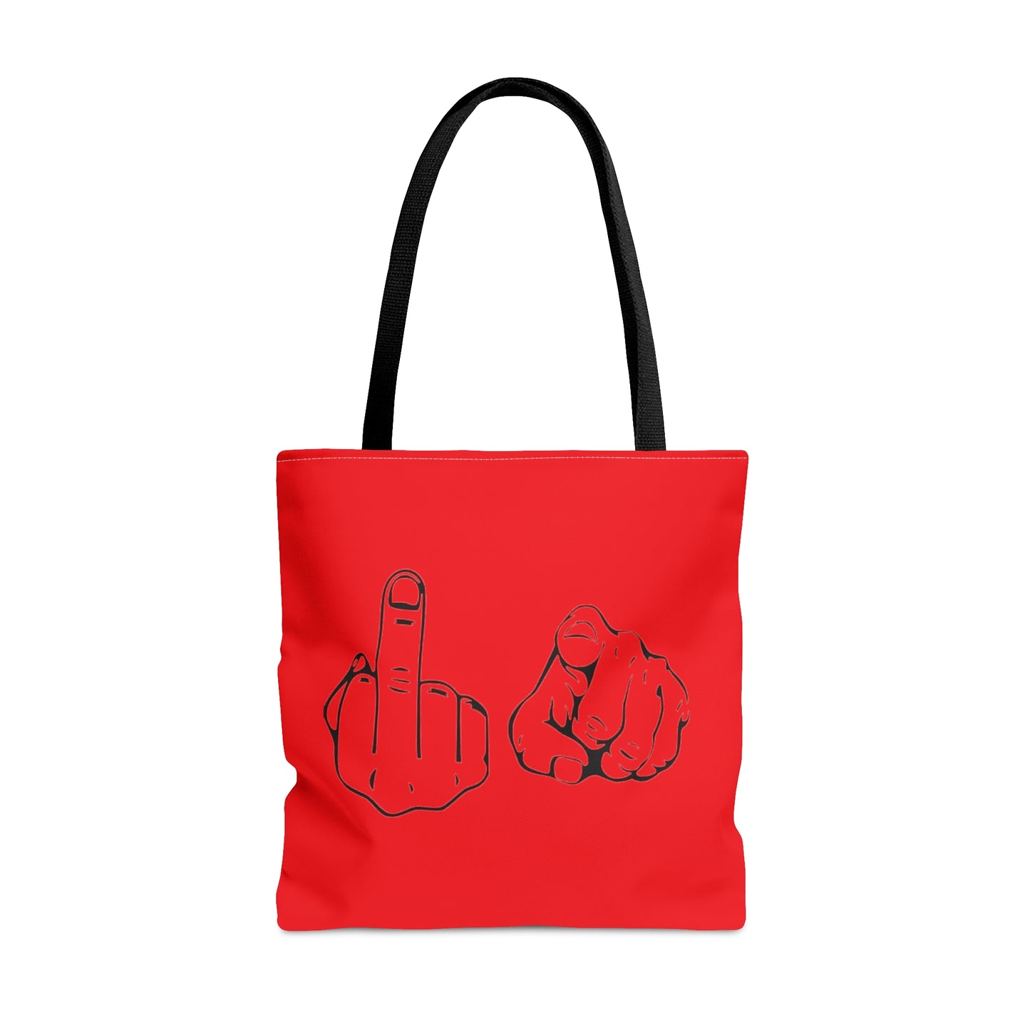 F U Red Tote Bag (AOP)