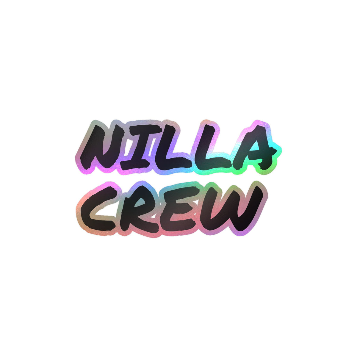 NILLA CREW Vinyl Sticker — Kiss-Cut Decal for Laptops, Water Bottles & Gear