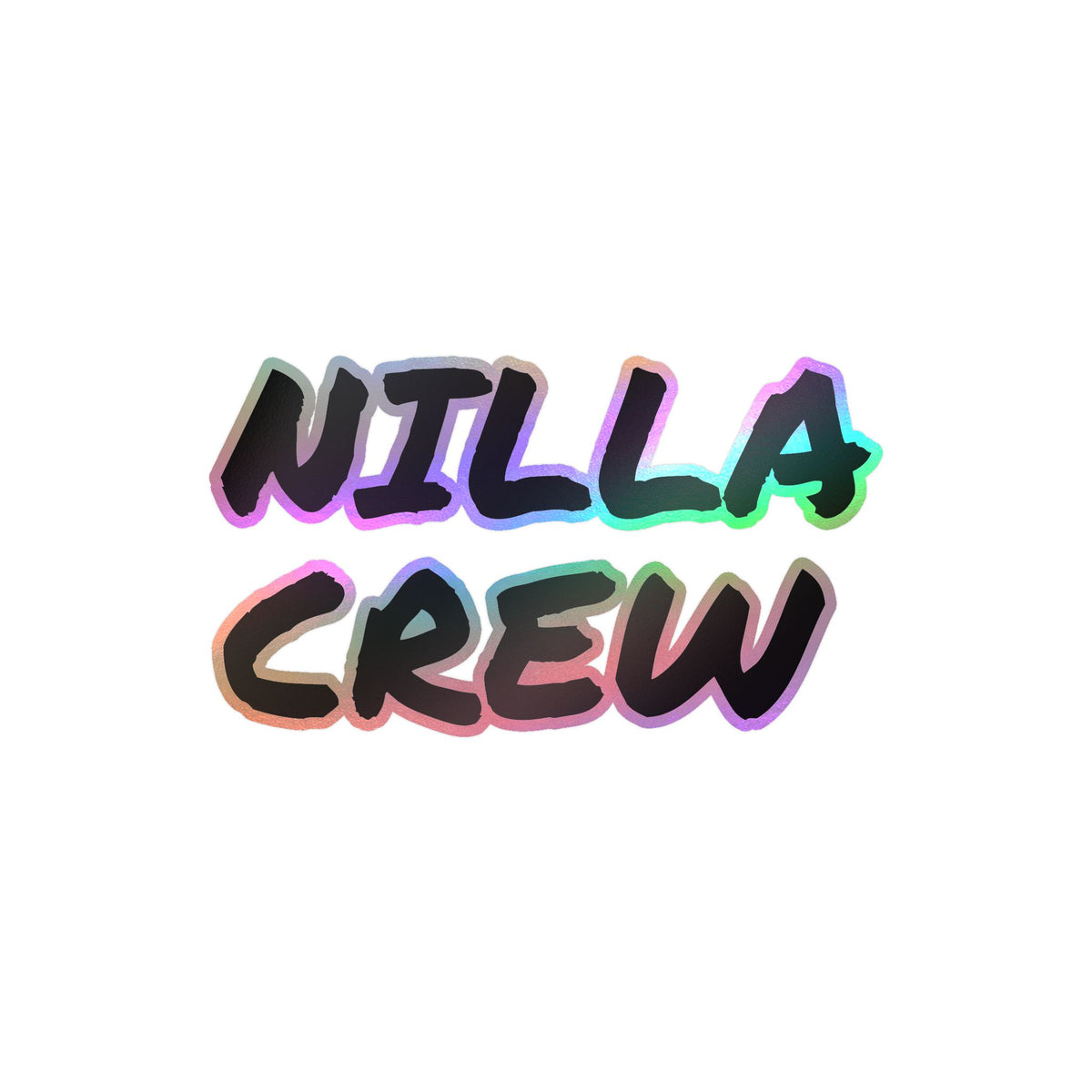 NILLA CREW Vinyl Sticker — Kiss-Cut Decal for Laptops, Water Bottles & Gear