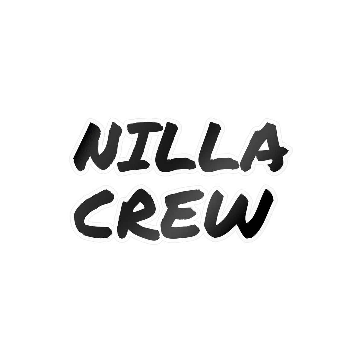NILLA CREW Vinyl Sticker — Kiss-Cut Decal for Laptops, Water Bottles & Gear