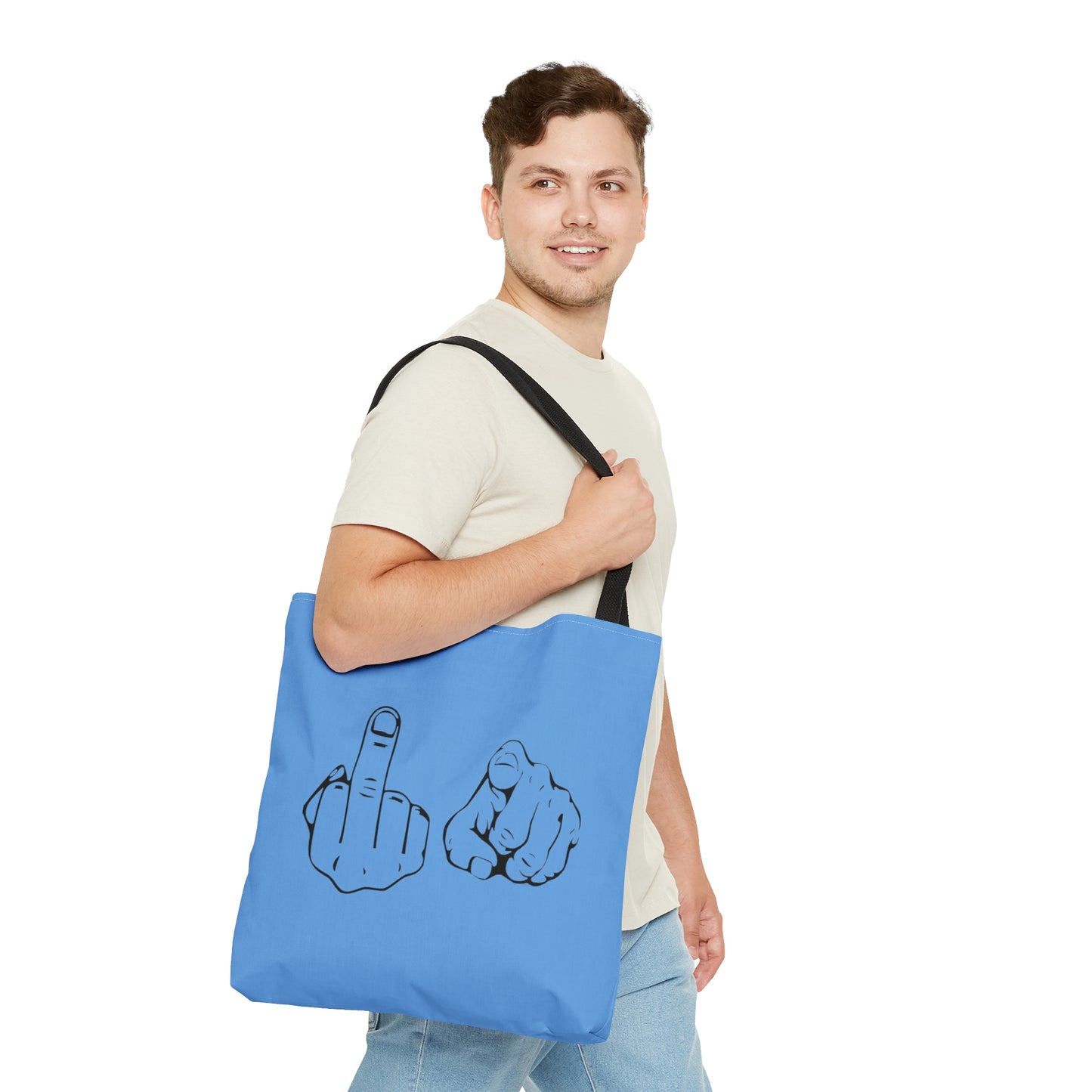 FU Blue Tote Bag (AOP)