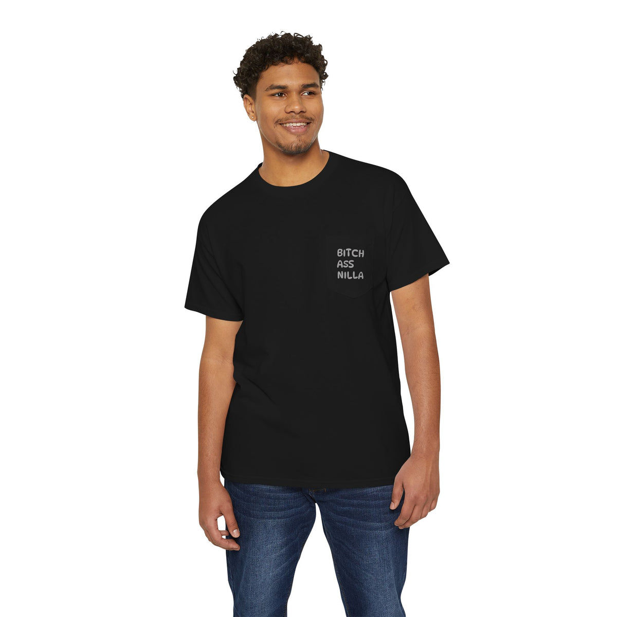 Pocket Tee — "Bitch Ass Nilla" Bold Graphic T‑Shirt