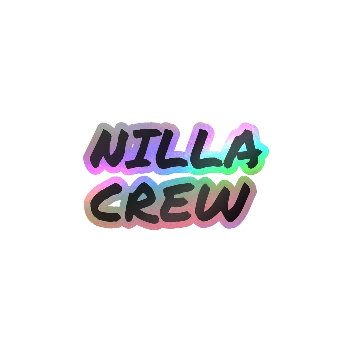 NILLA CREW Vinyl Sticker — Kiss-Cut Decal for Laptops, Water Bottles & Gear