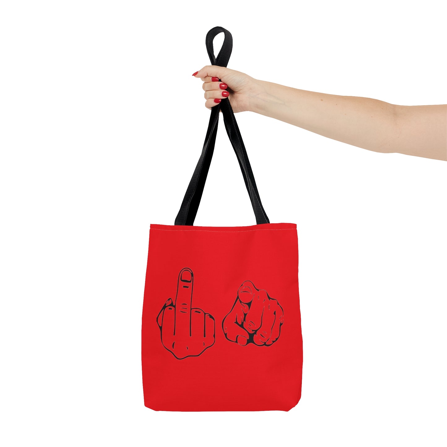 F U Red Tote Bag (AOP)