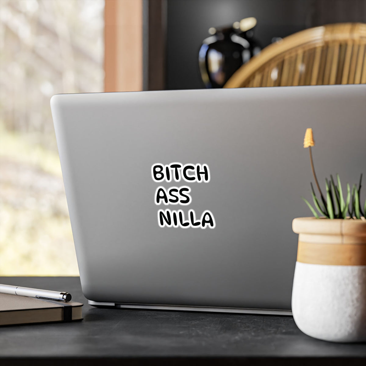 Bitch Ass Nilla Funny Kiss-Cut Vinyl Decal