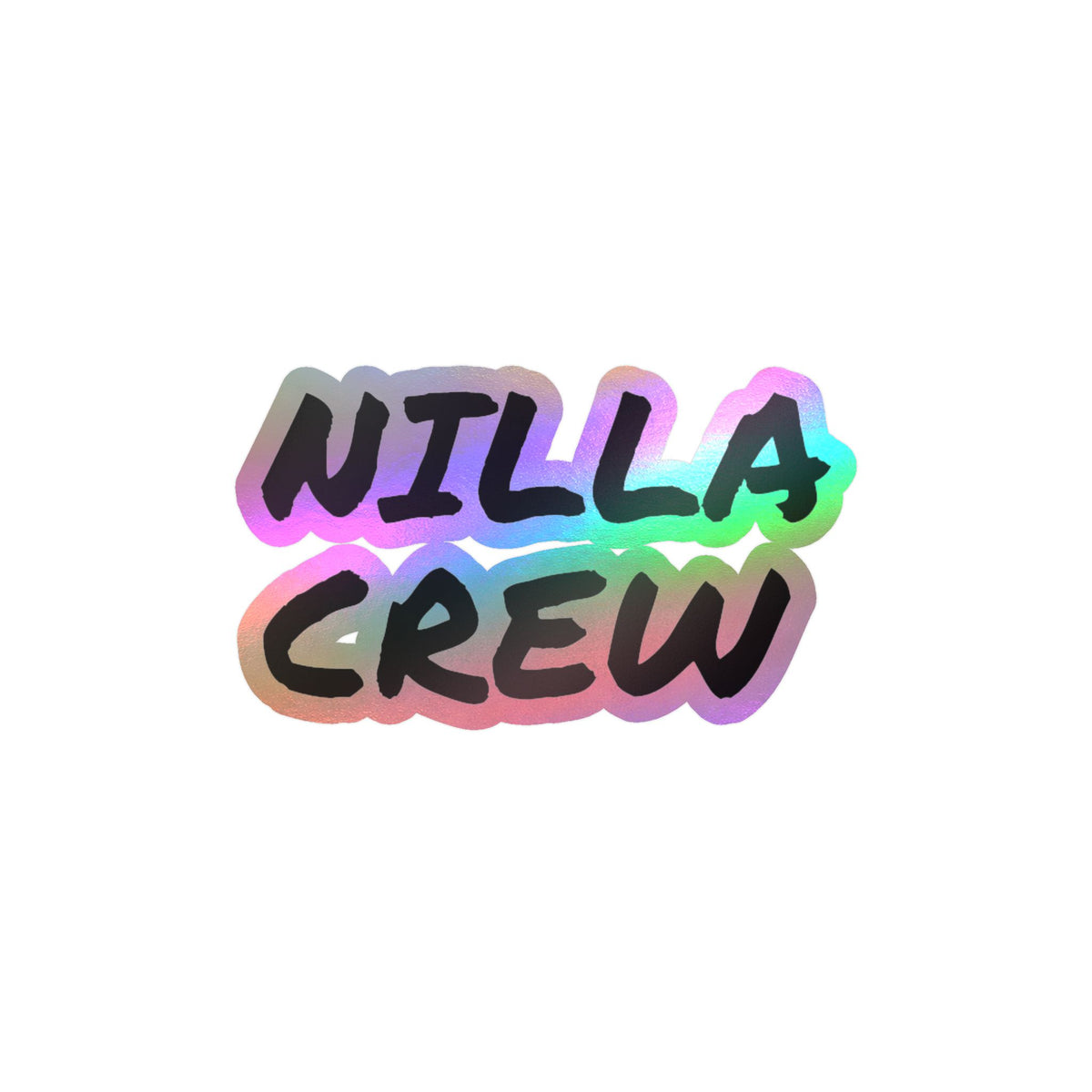 NILLA CREW Vinyl Sticker — Kiss-Cut Decal for Laptops, Water Bottles & Gear