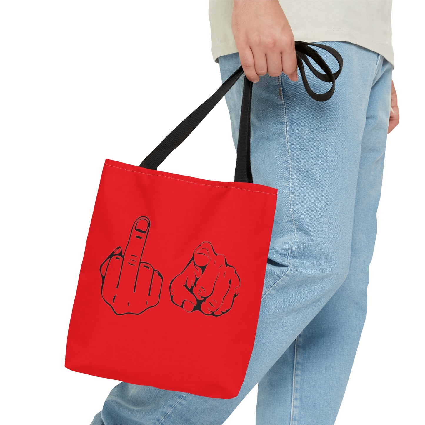 F U Red Tote Bag (AOP)