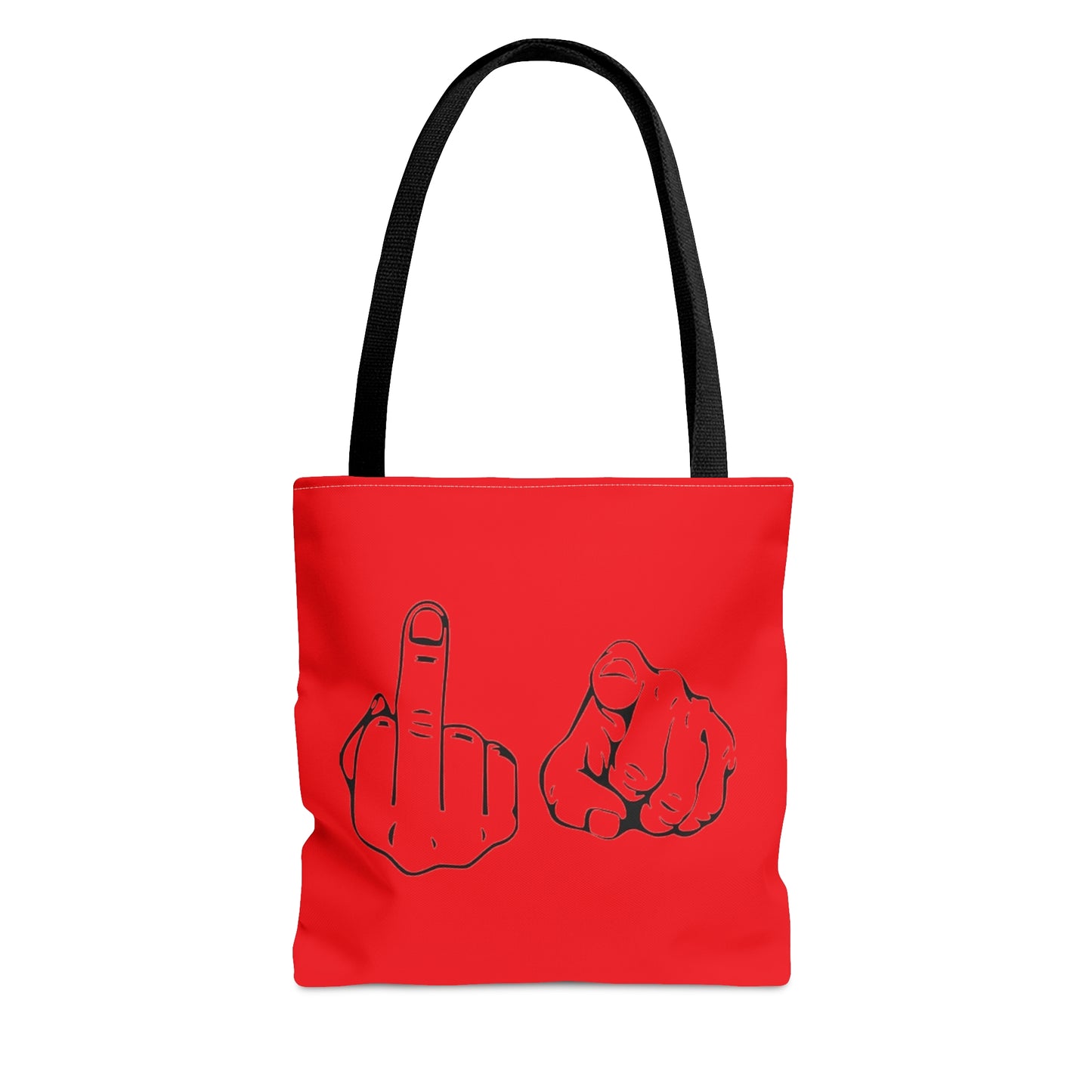 F U Red Tote Bag (AOP)