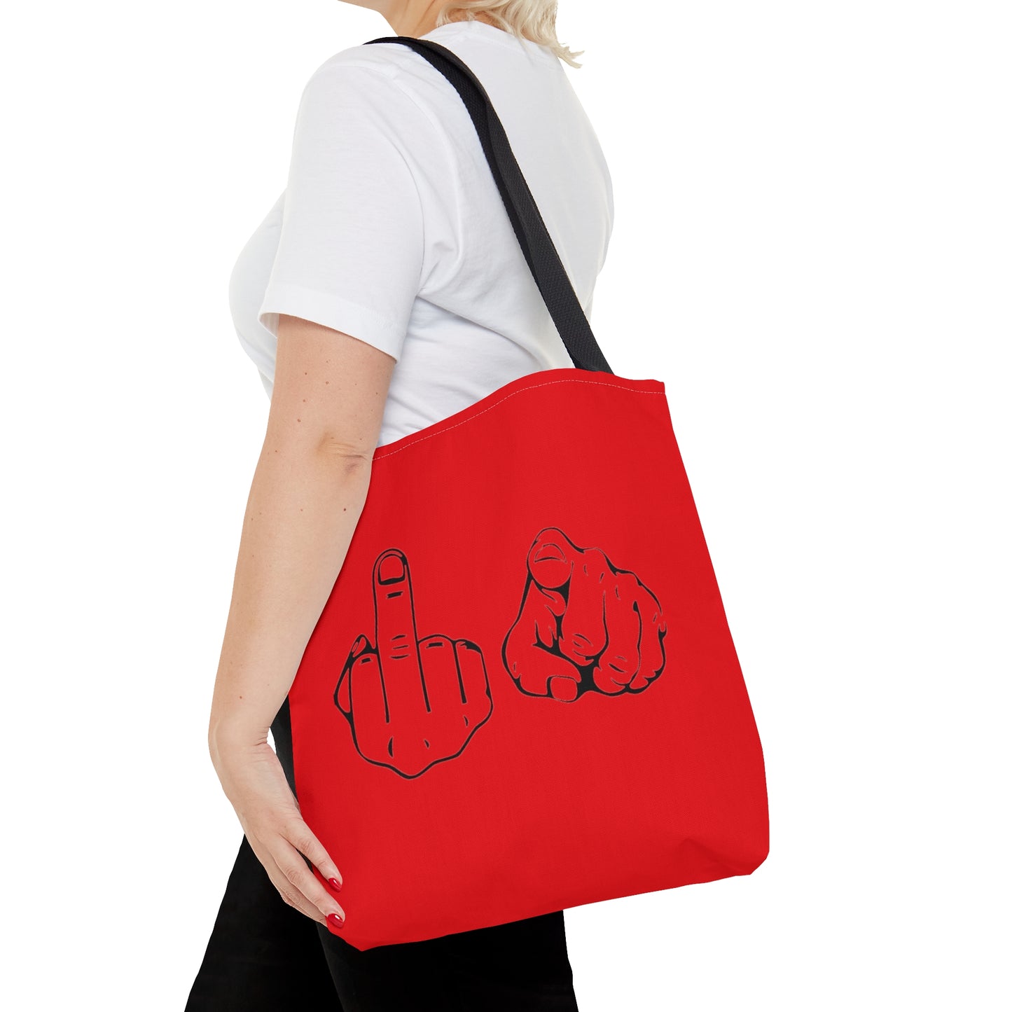 F U Red Tote Bag (AOP)