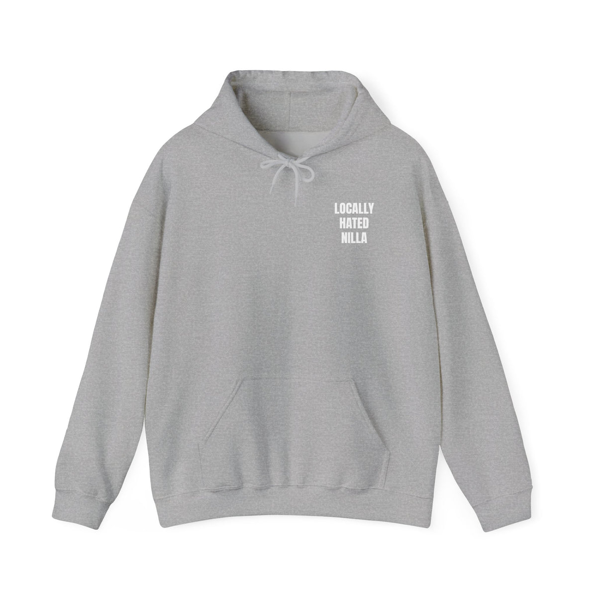 Locally Hated Nilla Hoodie — Bold Graphic Back & Chest Print