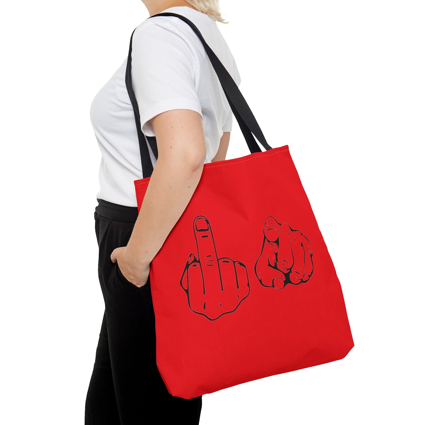 F U Red Tote Bag (AOP)